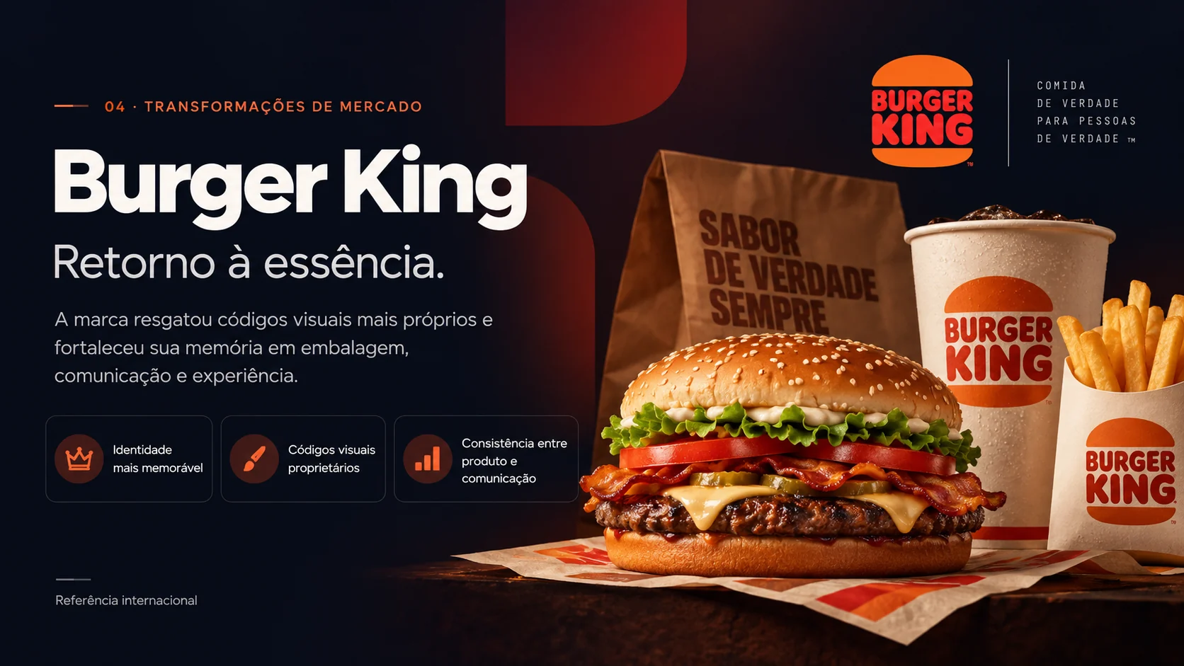 Burger King — rebrand com resgate de códigos históricos da marca