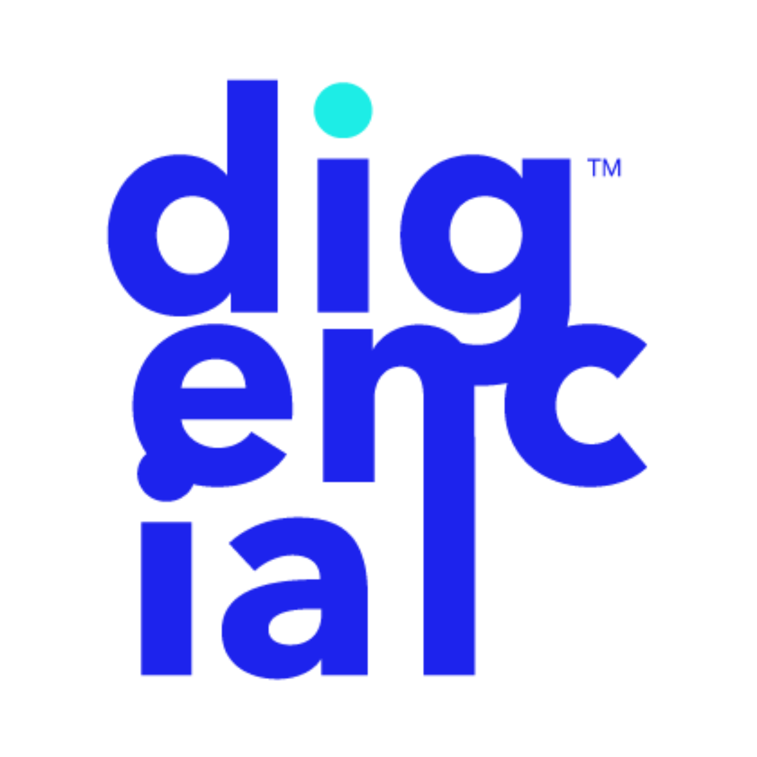 Logotipo oficial Digencial azul sobre fundo claro
